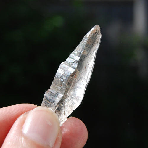DT Himalayan Kullu Quartz Crystal Stabrary Laser, Rutile Specular Hematite High Altitude Crystal, Kullu Valley