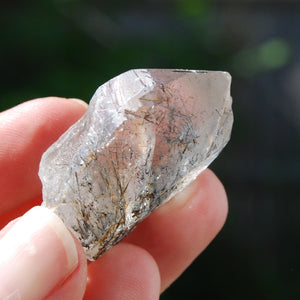 Himalayan Kullu Quartz Crystal Stabrary, Rutile Specular Hematite High Altitude Crystal, Kullu Valley