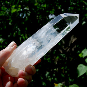 XL Colombian Blue Smoke Lemurian Crystal