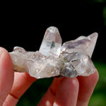 Rare Himalayan Kullu Rutile Quartz Crystal Cluster Floater, Sparkling Red Specular Hematite, Kullu Valley