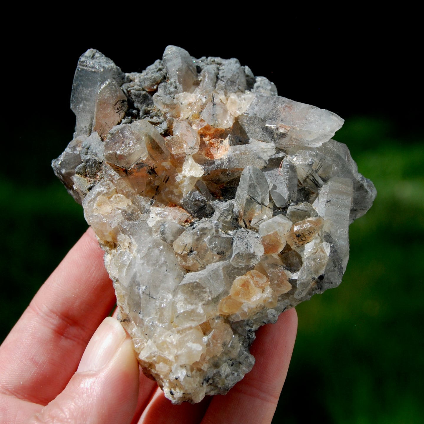 Rare Himalayan Kullu Rutile Quartz Crystal Cluster Floater