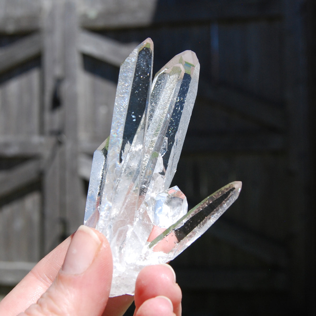 Cosmic Dow Channeler Lemurian Silver Quartz Crystal Starbrary Cluster Optical Corinto, Brazil