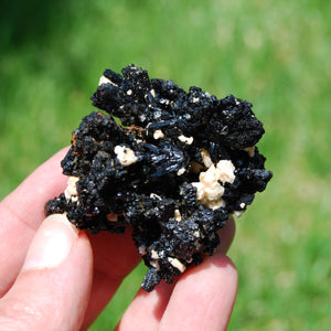 Black Tourmaline Crystal Flower Cluster Floater