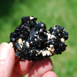 Black Tourmaline Crystal Flower Cluster Floater