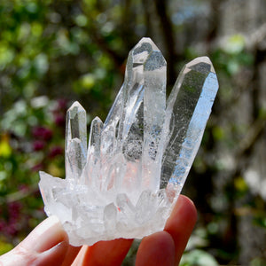 Cosmic Isis Face Channeler Lemurian Silver Quartz Crystal Starbrary Cluster Record Keepers Optical Corinto, Brazil