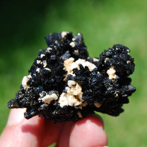 Black Tourmaline Crystal Flower Cluster Floater