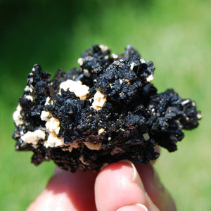 Black Tourmaline Crystal Flower Cluster Floater