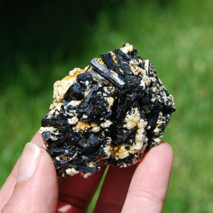 Black Tourmaline Crystal Flower Cluster Floater, Namibia