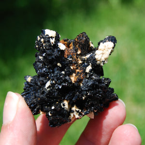 Black Tourmaline Crystal Flower Cluster Floater