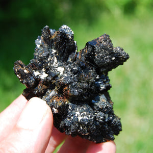 Black Tourmaline Crystal Flower Cluster Floater, Namibia