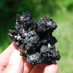 Black Tourmaline Crystal Flower Cluster Floater, Namibia