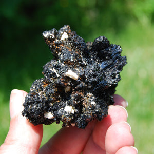 Black Tourmaline Crystal Flower Cluster Floater, Namibia