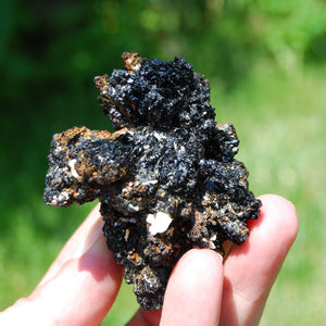 Black Tourmaline Crystal Flower Cluster Floater, Namibia