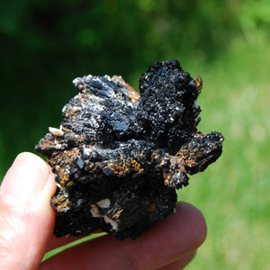 Black Tourmaline Crystal Flower Cluster Floater, Namibia