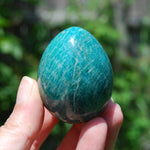 Flashy Amazonite Crystal Egg