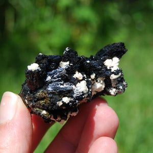 Black Tourmaline Crystal Flower Cluster Floater