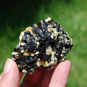 Black Tourmaline Crystal Flower Cluster Floater, Namibia