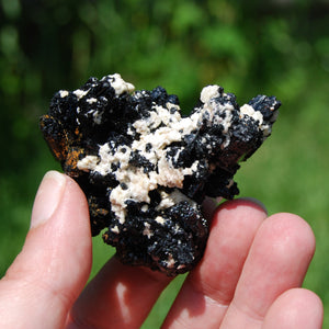 Black Tourmaline Crystal Flower Cluster Floater