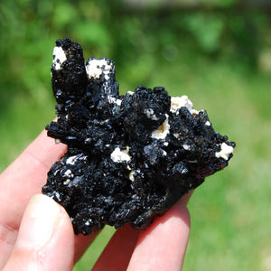 Black Tourmaline Crystal Flower Cluster Floater