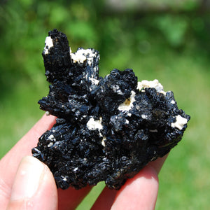 Black Tourmaline Crystal Flower Cluster Floater