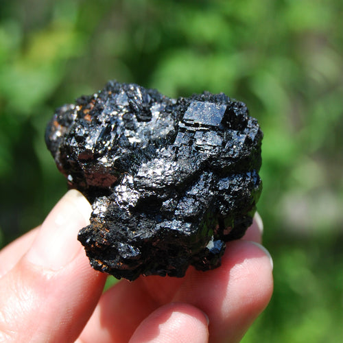 Raw Black Tourmaline Crystal Flower Cluster Floater