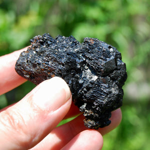 Raw Black Tourmaline Crystal Flower Cluster Floater