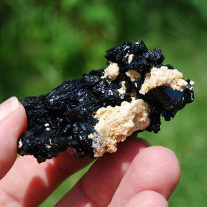 Raw Black Tourmaline Crystal Flower Cluster Floater