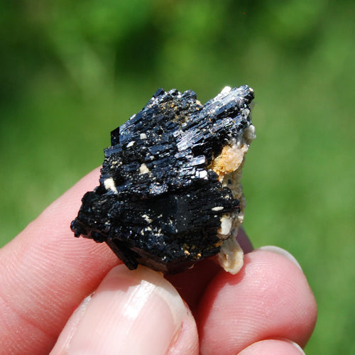 Black Tourmaline Crystal Flower Cluster Floater