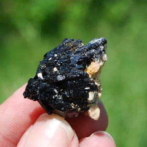 Black Tourmaline Crystal Flower Cluster Floater