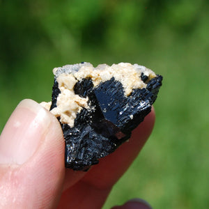 Black Tourmaline Crystal Flower Cluster Floater