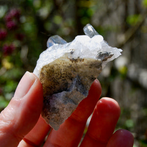 Cosmic Dow Channeler Lemurian Silver Quartz Crystal Starbrary Cluster Optical Corinto, Brazil