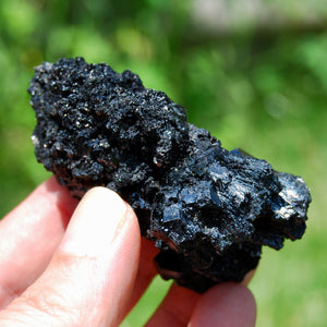 Black Tourmaline Crystal Flower Cluster Floater