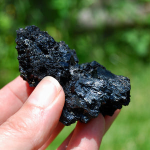 Black Tourmaline Crystal Flower Cluster Floater