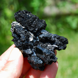 Black Tourmaline Crystal Flower Cluster Floater