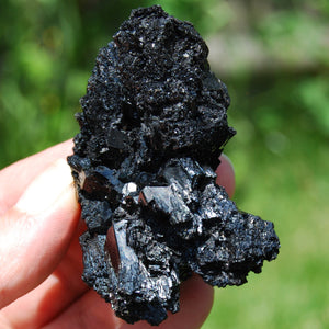 Black Tourmaline Crystal Flower Cluster Floater