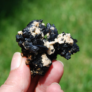 Black Tourmaline Crystal Flower Cluster Floater, Namibia