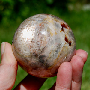 Flashy Black Moonstone Crystal Sphere