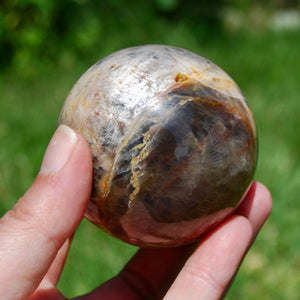 Flashy Black Moonstone Crystal Sphere