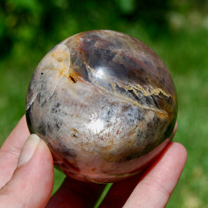 Flashy Black Moonstone Crystal Sphere