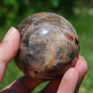 Flashy Black Moonstone Crystal Sphere