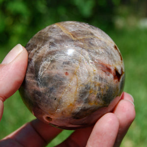 Flashy Black Moonstone Crystal Sphere