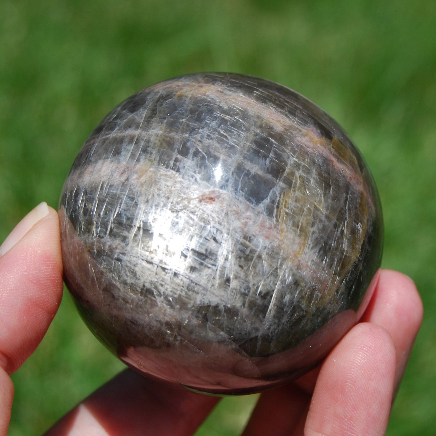 Black Moonstone Crystal Sphere