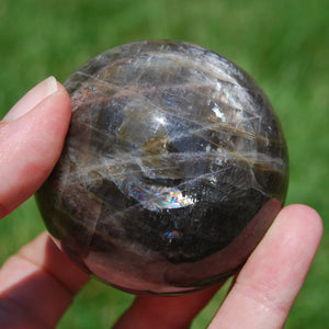 Black Moonstone Crystal Sphere