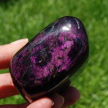 Load image into Gallery viewer, Polished Purpurite Crystal Palm Stone, Flashy Polished Heterosite , Namibia
