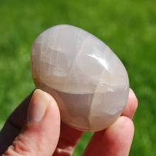 Load image into Gallery viewer, Blue Rose Quartz Crystal Palm Stone
