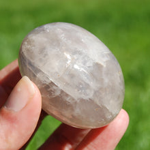 Load image into Gallery viewer, Blue Rose Quartz Crystal Palm Stone
