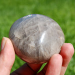 Blue Rose Quartz Crystal Palm Stone, Lavender Rose Quartz