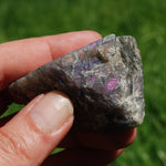 Purple Labradorite Crystal Slab