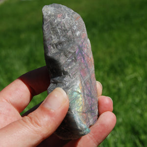 Purple Labradorite Crystal Slab