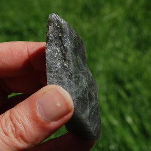 Flashy Purple Labradorite Crystal Slab